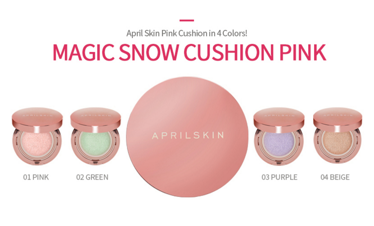 [AprilSkin] Magic Snow Cushion Pink #02 Greean